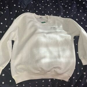 crewneck from shein, size medium but i would consider it a large for women.